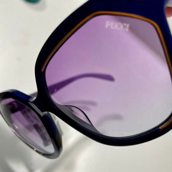 Emilio Pucci 59mm Geometric Sunglasses Purple